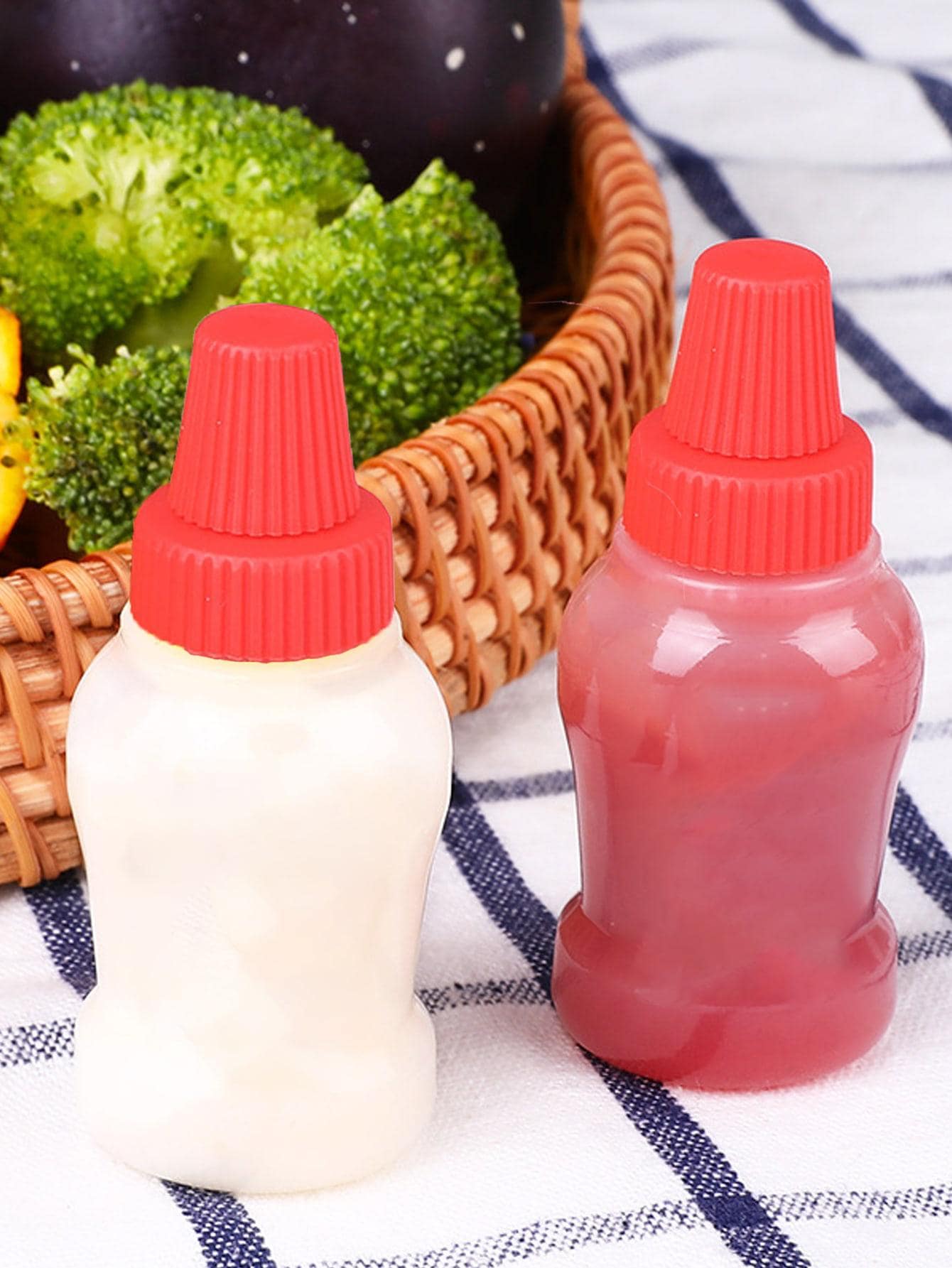 2入組迷你醬汁擠壓瓶 - 紅色 - 查看 1