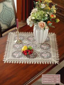 Vải Polyester 100%, Tay nghề thêu tinh xảo, Viền ren rỗng thêu tan trong nước, Khăn trải bàn hình vuông/hình chữ nhật cho nhà bếp, bàn ăn, bàn làm việc, bàn cà phê, bàn trang điểm, khăn choàng tủ quần áo, đồ trang trí nhà cửa, Khăn trải bàn hoa cho phòng khách, phòng ngủ, sân, trong nhà/ngoài trời, cắm trại, biệt thự, ngày lễ, tiệc tùng, tủ quần áo, tụ họp gia đình, trang trí lễ hội, đồ trang trí tiệc/đám cưới, 1 chiếc - Nhiều màu - Xem 6