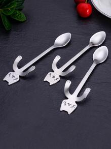 3 st tecknade skedar, söta kaffeskedar, för omrörning, kök, julklapp, skolmaterial