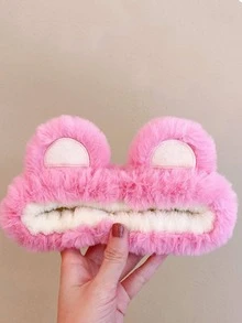 1入組卡通耳朵裝飾浴室頭帶浴用現代布藝浴室髮帶