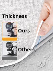 1張50cm*2.8m/1.4m2模擬水泥牆壁貼紙,防水、防潮、防霉、自粘壁紙、泡沫牆紙裝飾板,適用於牆壁裝修隔音、隔熱、防撞壁紙 - 淺藍色 - 查看 8