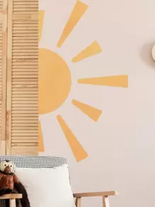 1 miếng dán tường họa tiết mặt trời, miếng dán tường PVC hiện đại cho gia đình, miếng dán, miếng dán tường, miếng dán vinyl trang trí nhà cửa, vật dụng trang trí mùa xuân làm mới ngôi nhà của bạn, miếng dán trang trí Rama quà tặng sinh nhật tốt nghiệp - Nhiều màu - Xem 2