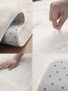 3 Cái/bộ Thảm Tắm Lông Tơ Màu Trơn, Thảm Vệ Sinh Polyester Chống Trơn Trượt Hiện Đại Cho Gia Đình - Màu be - Xem 4