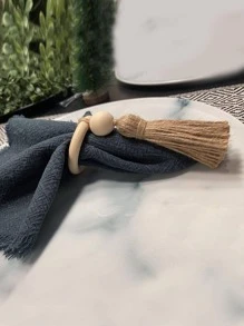 1入組流蘇裝飾餐巾環