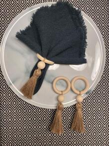 1入組流蘇裝飾餐巾環