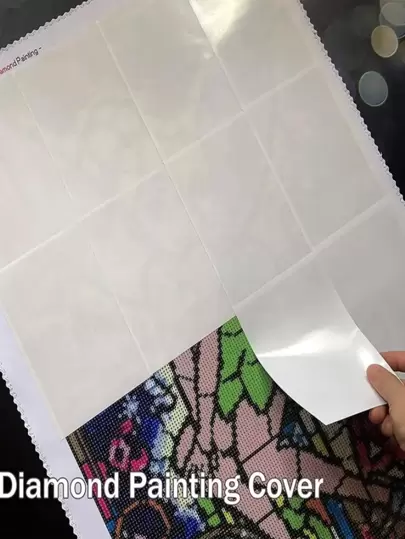 20pcs Paper DIY Diamond Painting Cover, Minimalist Plain Dust-proof Diamond Painting Cover For Home Sided Release Paper Non-Stick Diamond Painting Cover Replacement Paper Tools Accessories