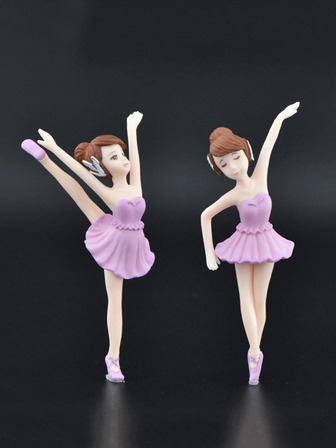 2入組PVC裝飾工藝品現代人物設計家居裝飾品