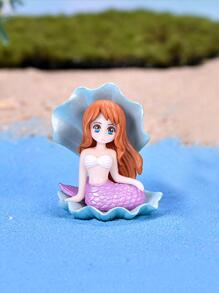 1入組塑料裝飾工藝品現代美人魚設計家居裝飾品 - 青碧色 - 查看 4