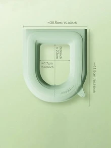 1入組EVA馬桶座圈浴用極簡素色馬桶座圈 - 綠色 - 查看 5