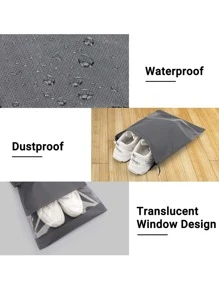 5入組便攜鞋收納極簡風格素色鞋子收納適用於家庭 - 灰色 - 查看 4