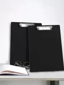 1 pieza unicolor simple multipropósito Funda de archivo para alumno Almacenamiento de archivo - Negro - Ver 1