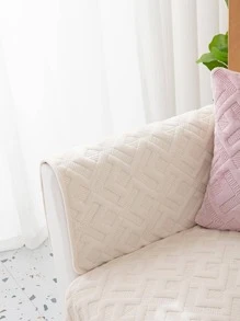 1 chiếc khăn sofa Jacquard hình học - Màu be - Xem 3