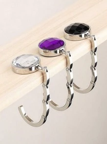 3 Cái/bộ Móc Túi Hợp Kim Kẽm, Giá Treo Kẹp Để Bàn Đa Năng Cho Gia Đình - Nhiều màu - Xem 2