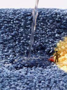 1 件花卉图案浴室垫，卡通可爱涤纶防滑浴室地毯，适用于浴室家居浴室装饰地毯户外地毯门垫秋季装饰浴室配件返校入口装饰 - 彩色 - 查看 4