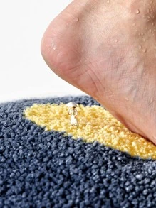 1 件花卉图案浴室垫，卡通可爱涤纶防滑浴室地毯，适用于浴室家居浴室装饰地毯户外地毯门垫秋季装饰浴室配件返校入口装饰 - 彩色 - 查看 8