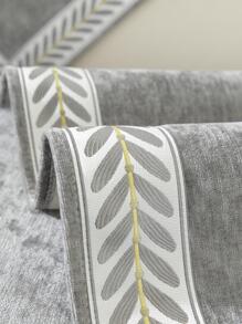 1 Màu Xám Lá Dạ Nỉ Sofa Khăn Hiện Đại Sofa Sofa Chăn Cho Gia Đình, Tất Cả Các Mùa - Xám - Xem 8