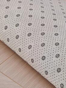 1pc Solid Fluffy Rug, Simple White Plush Floor Mat For Living Room And Bedroom - White - View 3