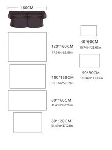 1pc Solid Fluffy Rug, Simple White Plush Floor Mat For Living Room And Bedroom - White - View 4