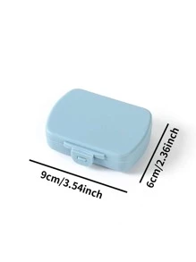 Hộp lưu trữ thuốc di động 1pc - Màu xanh lam - Xem 2