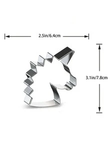 1pc Unicorn Shaped Cookie Mold, Cute Biscuit Cutter, For Baking - Grey - View 3