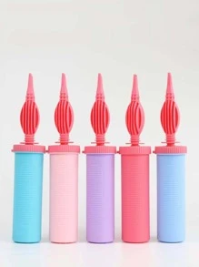 1入組隨機色小氣球兩穿手動泵適合派對 - 粉色 - 查看 1