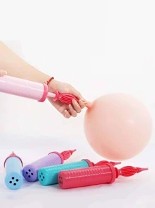 1入組隨機色小氣球兩穿手動泵適合派對 - 粉色 - 查看 2