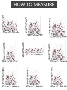 花卉圖案單片窗簾現代水彩花卉印花單片遮光窗簾適用於臥室和客廳 - 彩色 - 查看 3