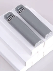 1pc Plastic Toothbrush, Minimalist Foldable Portable Manual Toothbrush For Travel Home Bathroom Decor Summer - Black - View 2