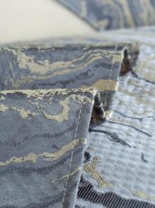 1pc Marble Pattern Sofa Towel - Grey - View 7