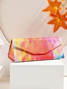 Geometric Pattern Glasses Case - Multicolor - View 1