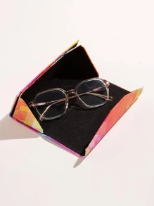 Geometric Pattern Glasses Case - Multicolor - View 2