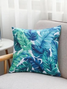 1入組熱帶銀蓮花圖案靠墊套可愛裝飾抱枕套適合家用 - 彩色 - 查看 1