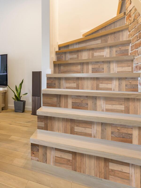 1pc PVC Floor Sticker, Modernist Waterproof Peel Stick Floor Tile For