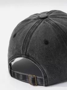 Men Slogan Graphic Baseball Cap Street - Dark Grey - View 3