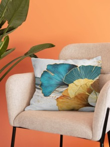 銀杏葉印花靠墊套不附帶墊芯 - 彩色 - 查看 2