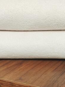 1入組素色圓形地毯現代亞克力家用地板地毯 - 卡其色 - 查看 5