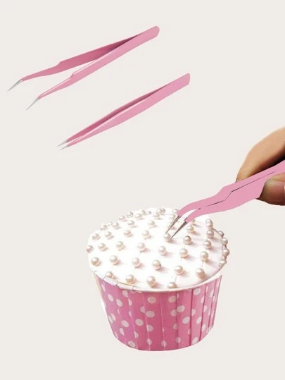 2 piezas Pinzas decoración de pasteles