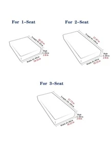 1入組素色沙發座墊套家用簡約滌綸沙發墊套 - 綠色 - 查看 6