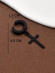 1pc Cross Decor Ear Cuff