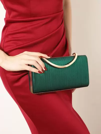 Luxury Dinner Bag, Evening Bag Glamorous, Elegant, Exquisite, Quiet Luxury Minimalist Box Bag Small Green Square Bag For Lady, Woman, For Party Girl, Bride Perfect For Party, Wedding, Prom, Dinner/Banquet, Dinner/Banquet, Best Gift For Women Mom Teacher Friend Bridesmaid