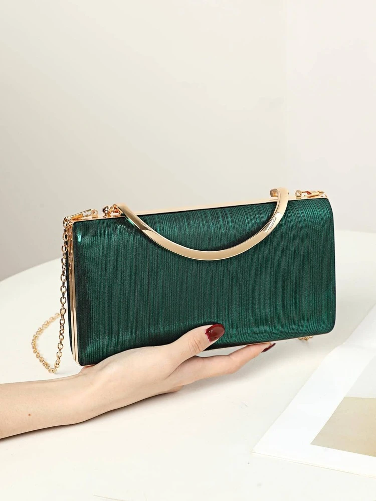 Luxury Dinner Bag, Evening Bag Glamorous, Elegant, Exquisite, Quiet Luxury Minimalist Box Bag Small Green Square Bag For Lady, Woman, For Party Girl, Bride Perfect For Party, Wedding, Prom, Dinner/Banquet, Dinner/Banquet, Best Gift For Women Mom Teacher Friend Bridesmaid