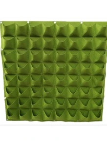 1 Túi Treo Trồng Cây, Túi Vải Không Dệt Màu Xanh Lá Cây Đơn Giản Cho Cây Trồng Ngoài Trời - màu xanh lá - Xem 1