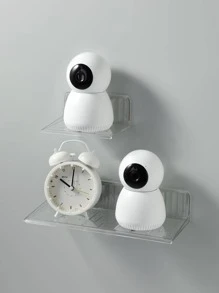 1入組透明壁掛式儲物架 - 無色 - 查看 4