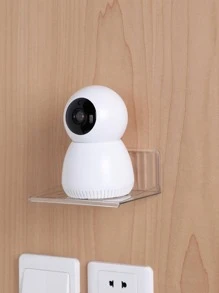 1入組透明壁掛式儲物架 - 無色 - 查看 1