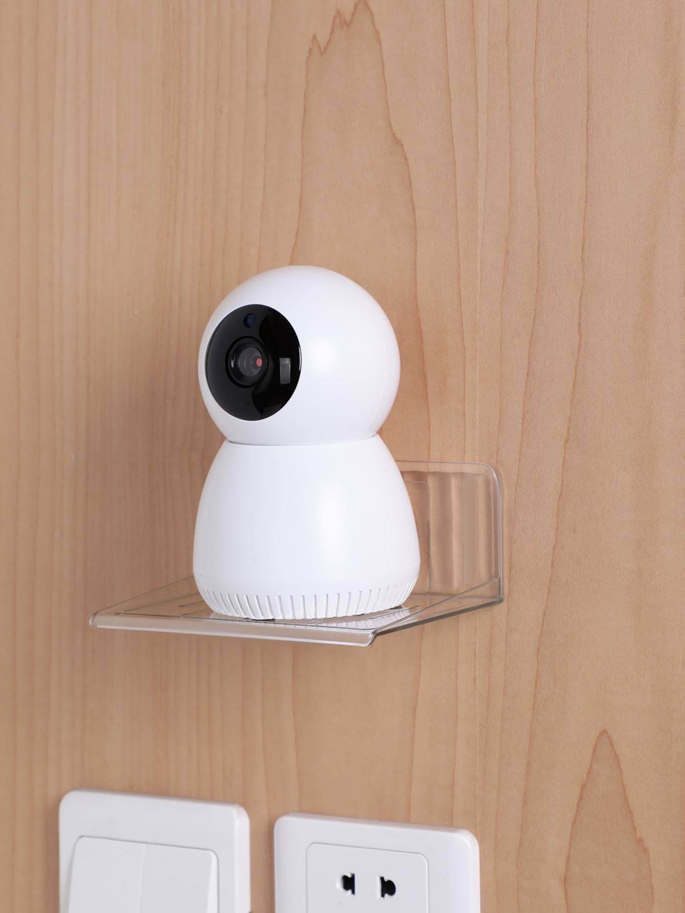 1入組透明壁掛式儲物架 - 無色 - 查看 1