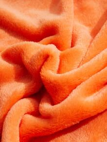 1 szt. Koc w jednolitym kolorze, prosty koc w jednolitym kolorze do łóżka - Beżowy - Zobacz 5