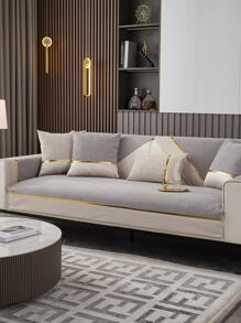 1pc Jacquard Sofa Towel - Grey - View 3