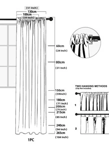 1 Pc Modern Plain Color Linen Sheer Curtain For Living Room/Bedroom Window Decor