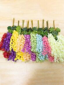 12pcs Plastic Artificial Floral Vine, Fake Flower For Wedding, Home Decor - Red Violet - View 9