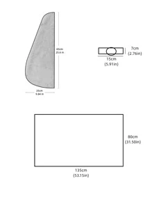Bộ 3 món áo choàng tắm bằng vải lông san hô dễ thương (Áo choàng tắm + Mũ trùm đầu + Băng đô), màu nâu - Màu tím - Xem 8